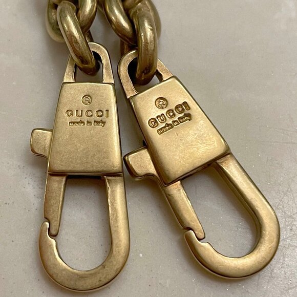 Auth Gucci Tom Ford large studded horsebit clutch chain strap REAL black python - Picture 14 of 14